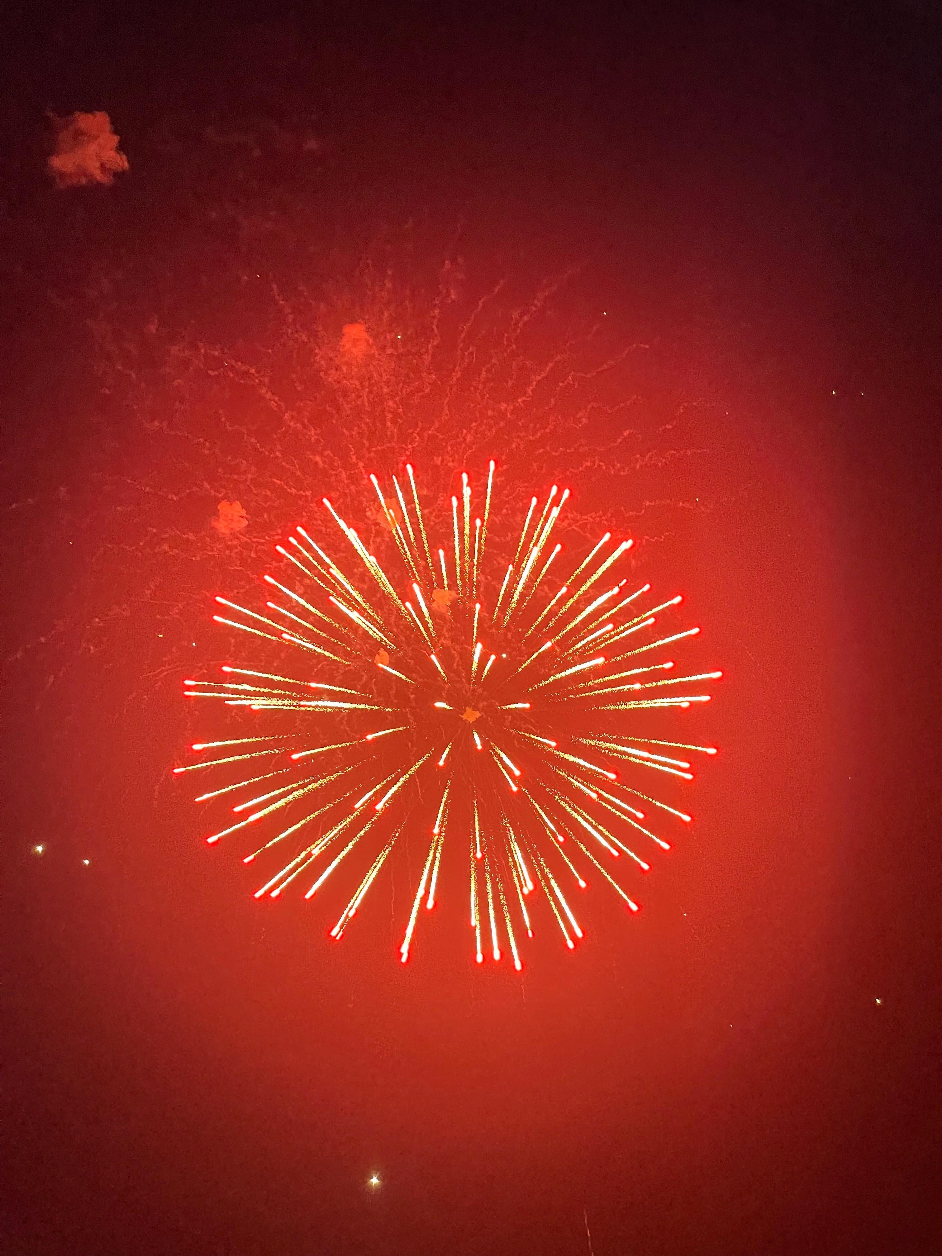 Fireworks on Burt Lake