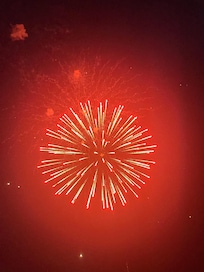 Fireworks on Burt Lake