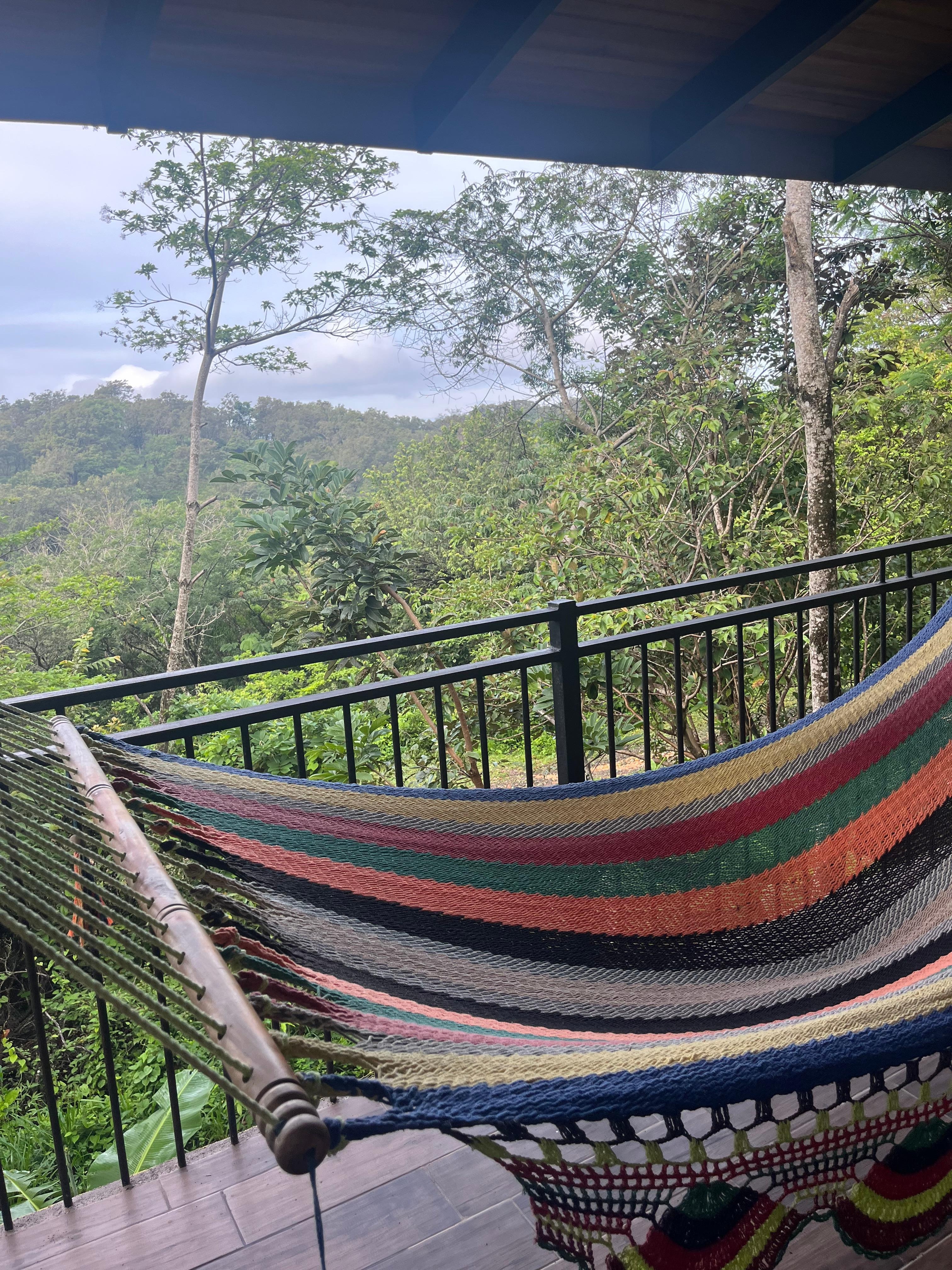 A room with a view - balconies all come with pretty hammocks.