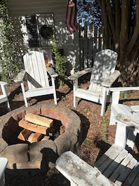 They did attempt to clean chairs and give us stuff to build fire.