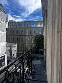 On the balcony