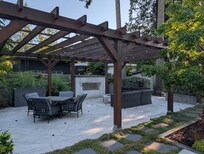 outdoor fireplace