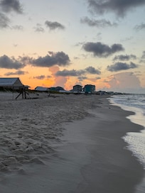 Sunset from upstairs balcony
