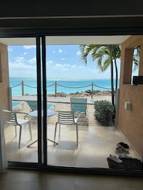 View from room right on the sea.