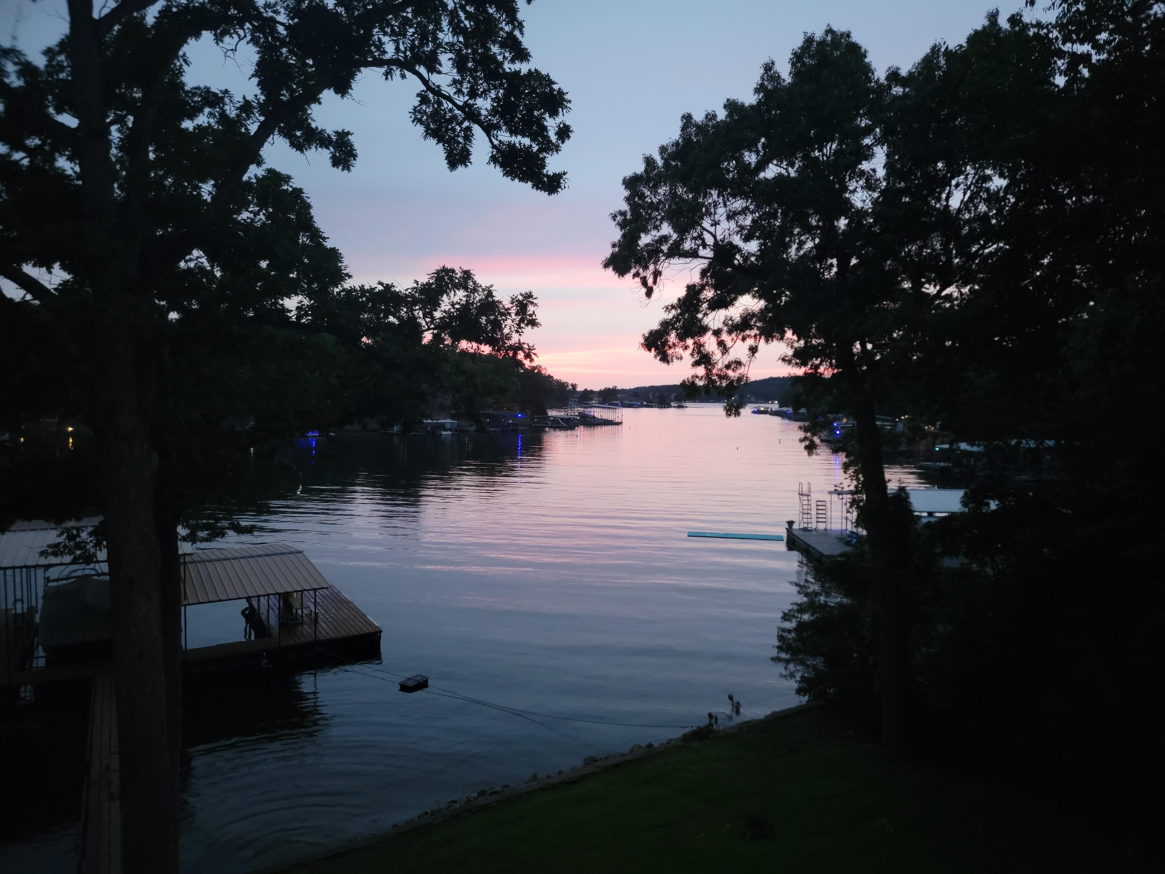 Sunset looking towards the main channel.