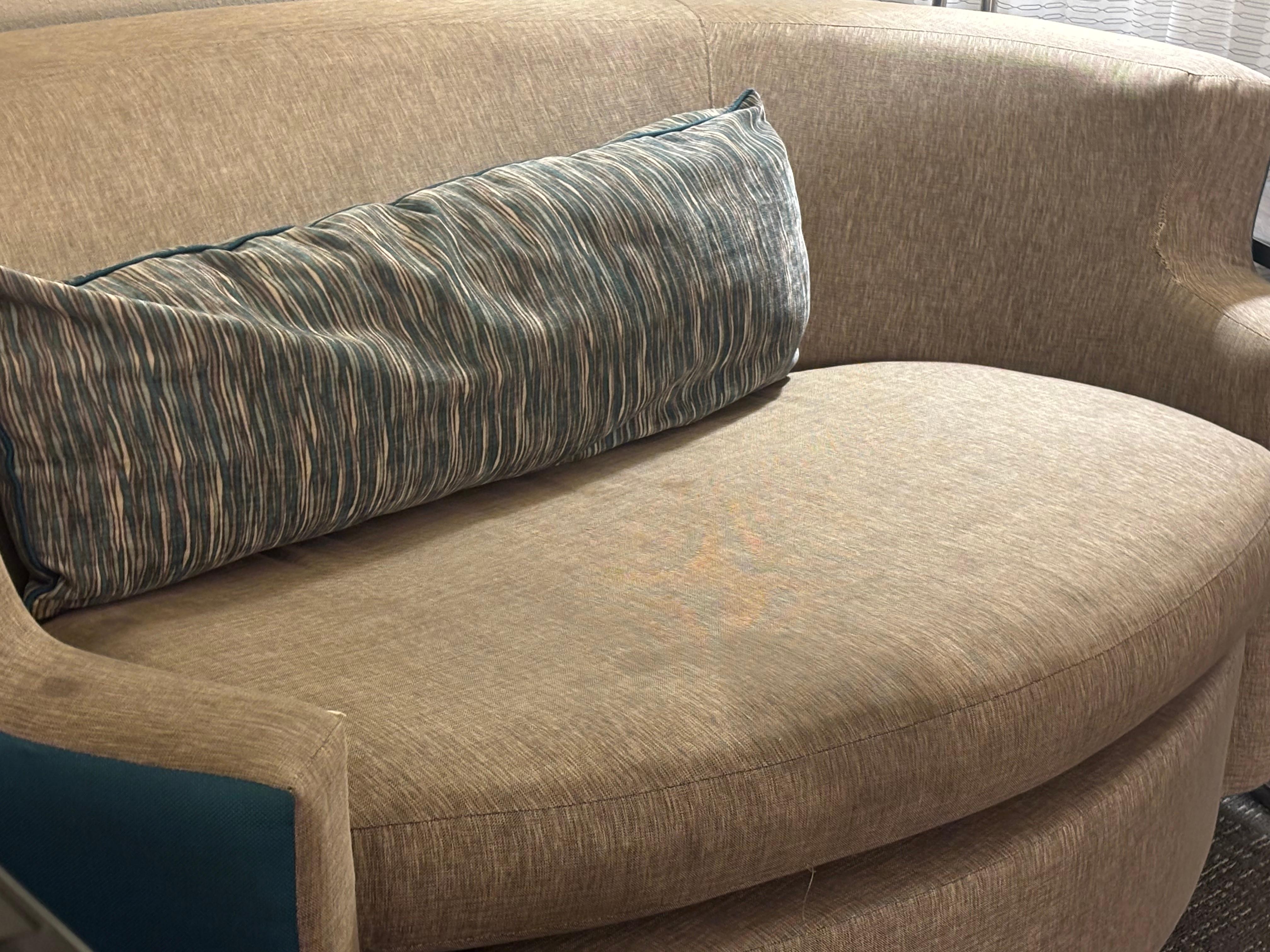 Couch was dirty we asked for a different room which was the same way somewhat we covered it with a sheet. Carpet was somewhat spotted up as well.