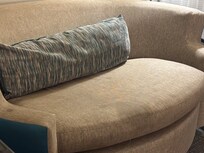 Couch was dirty we asked for a different room which was the same way somewhat we covered it with a sheet. Carpet was somewhat spotted up as well.