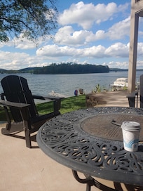 View from the fire table