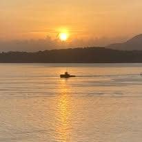 view from the suite at sunset