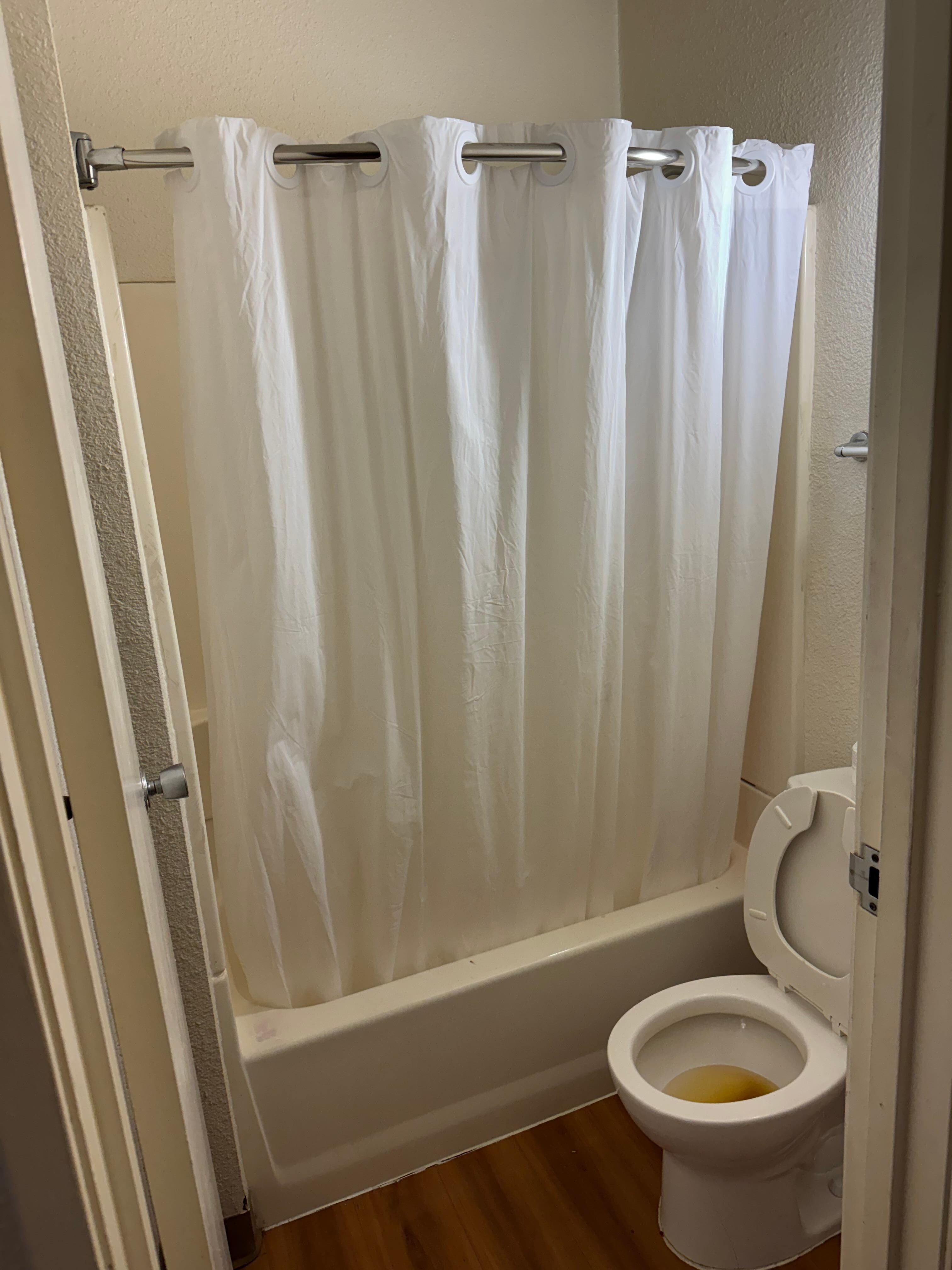 Checked in a dirty room