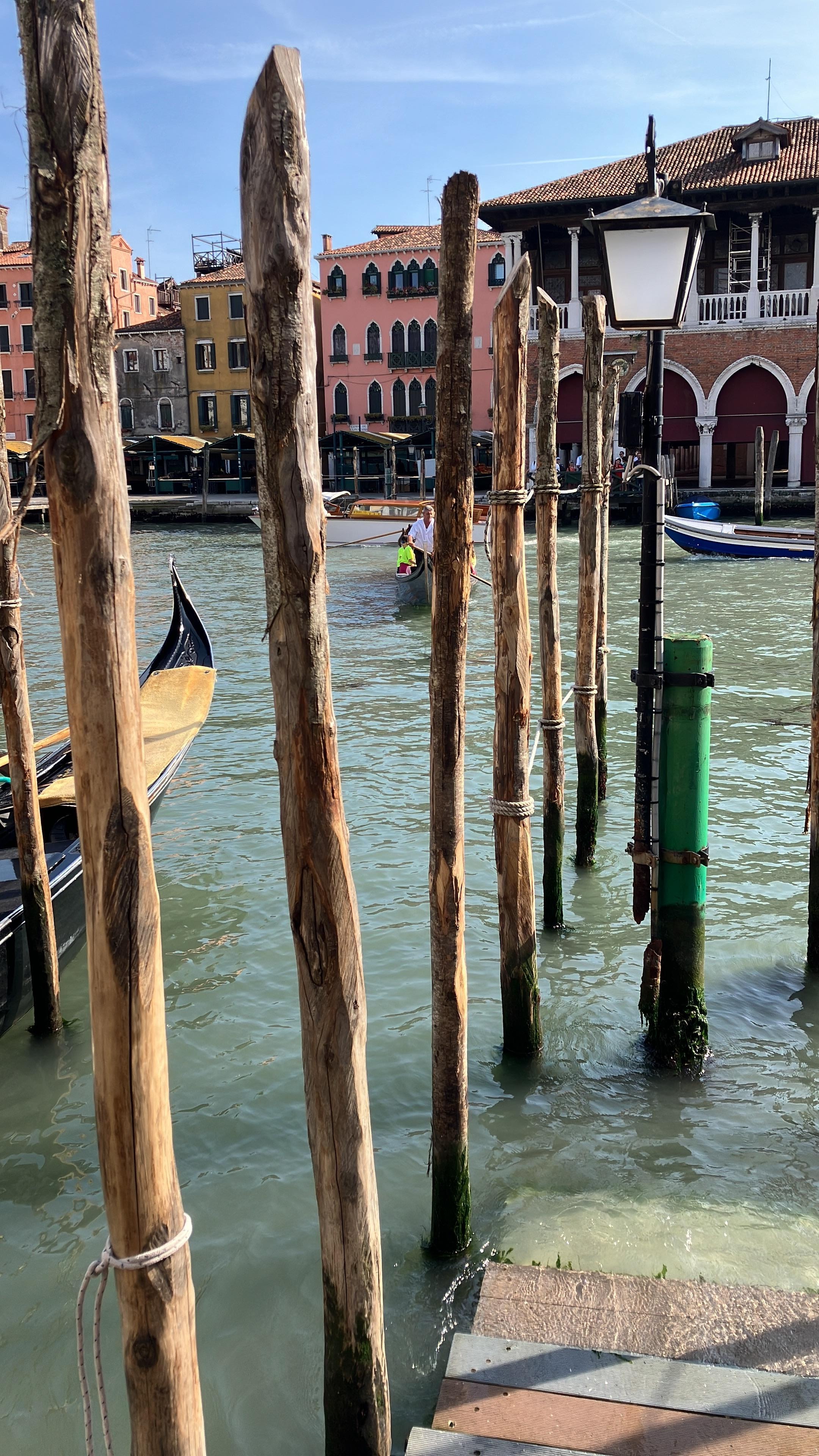 You can get a gondola across for €2 just by the fish market near the hotel.