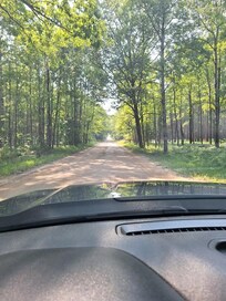 Dirt road to chalet