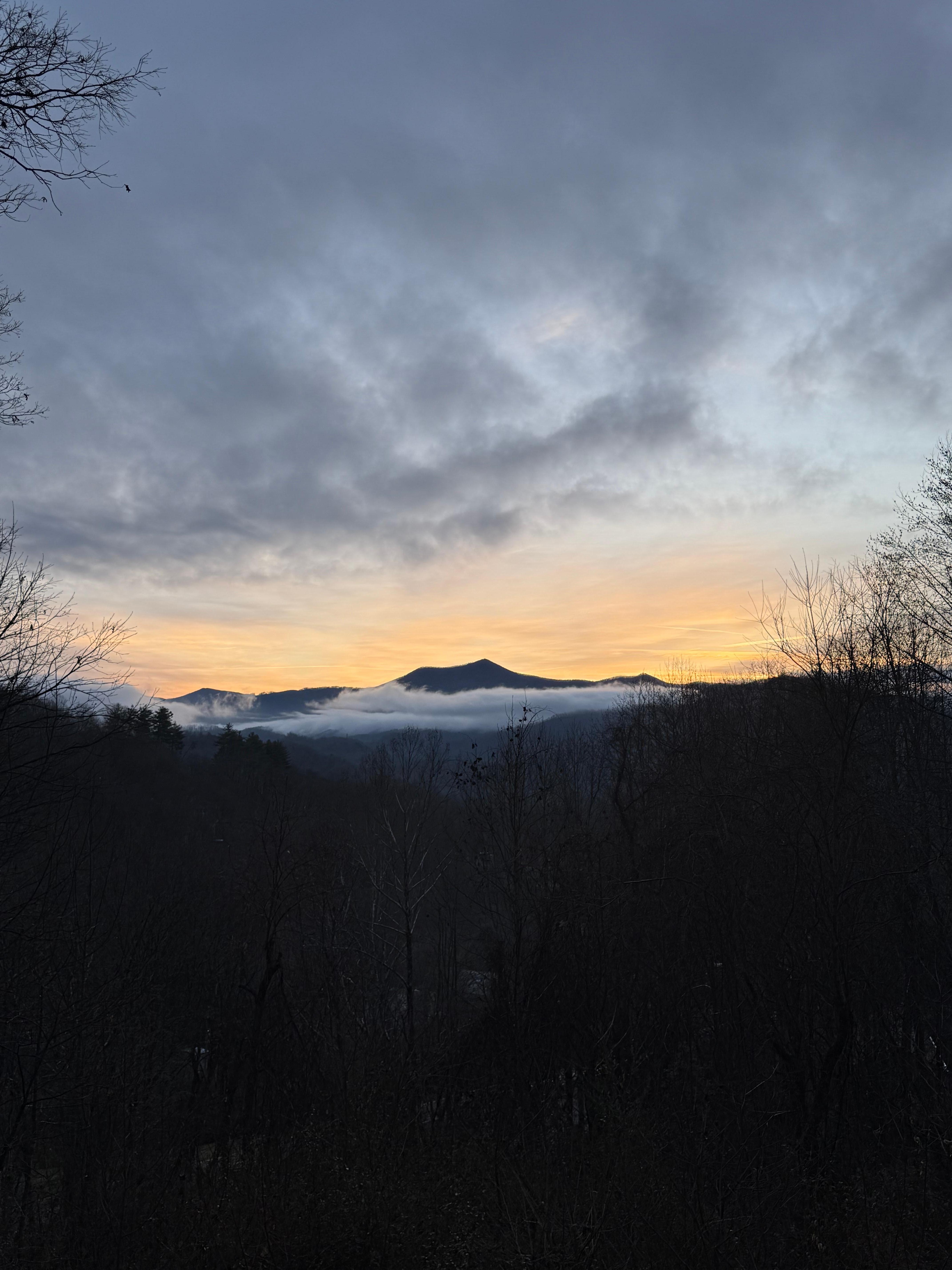 Sunrise from the porch