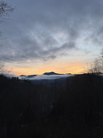 Sunrise from the porch