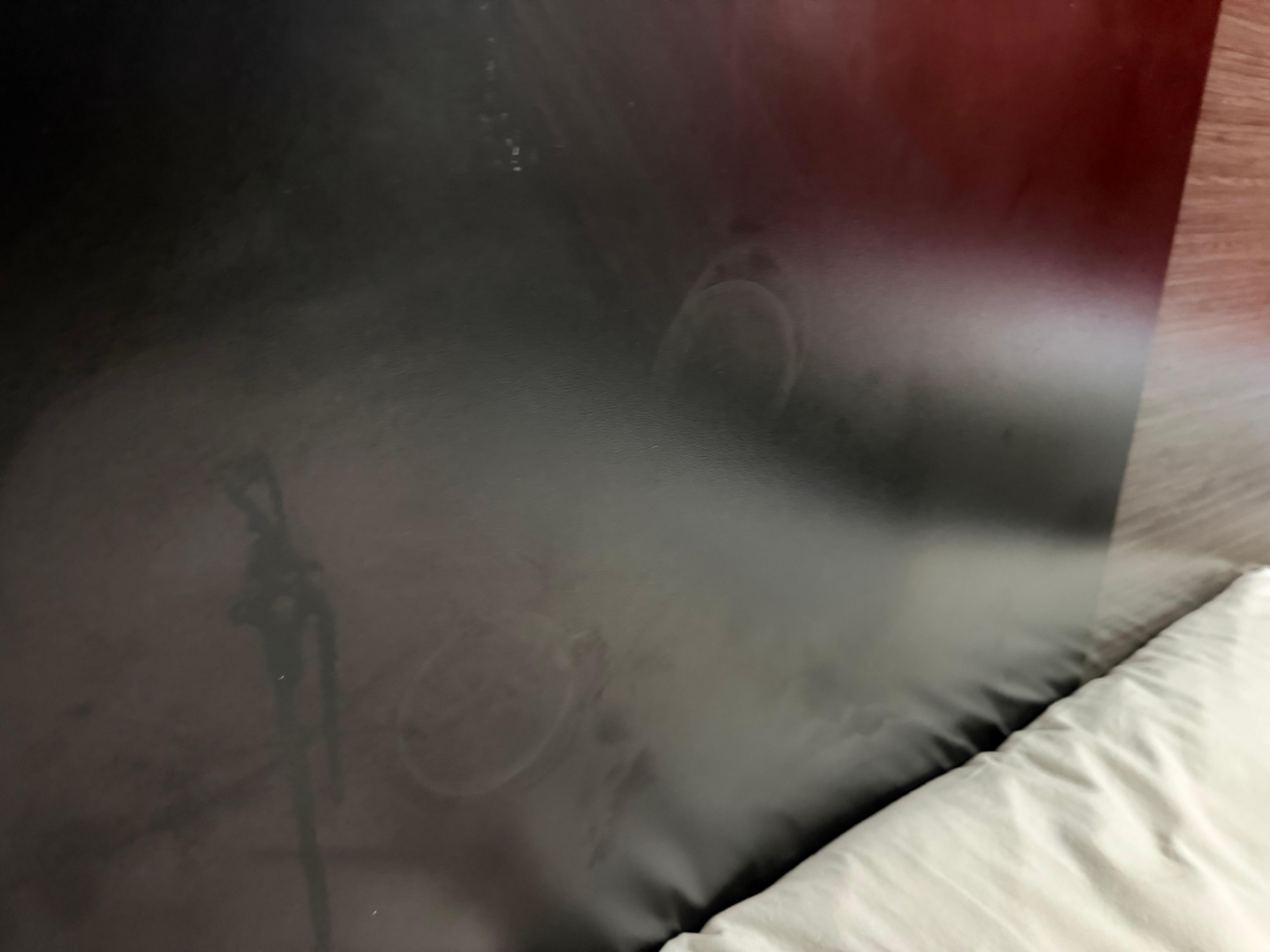 Disgusting prints on headboard, most likely suction cup dildo prints
Rm 125