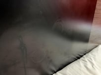 Disgusting prints on headboard, most likely suction cup dildo prints
Rm 125