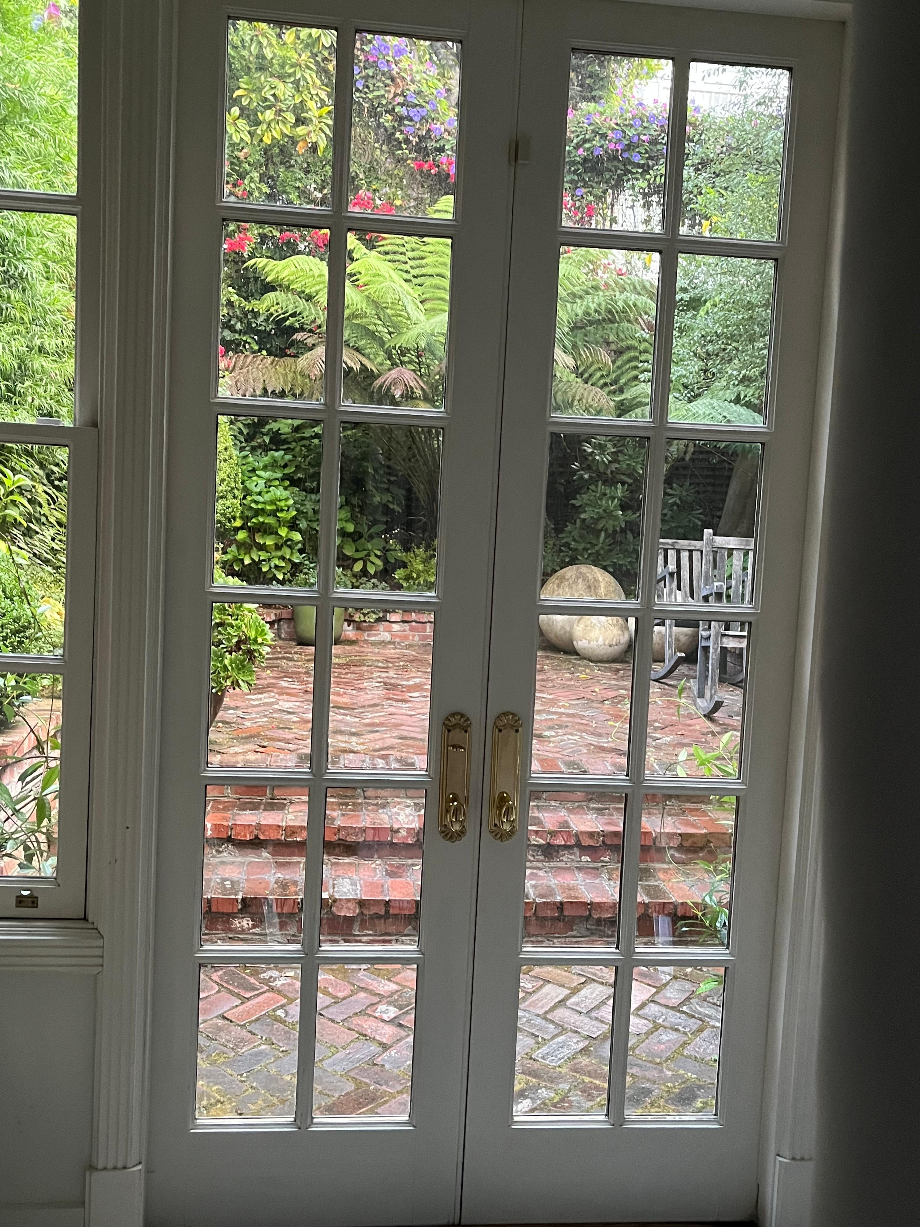 View from the sitting area of the garden patio