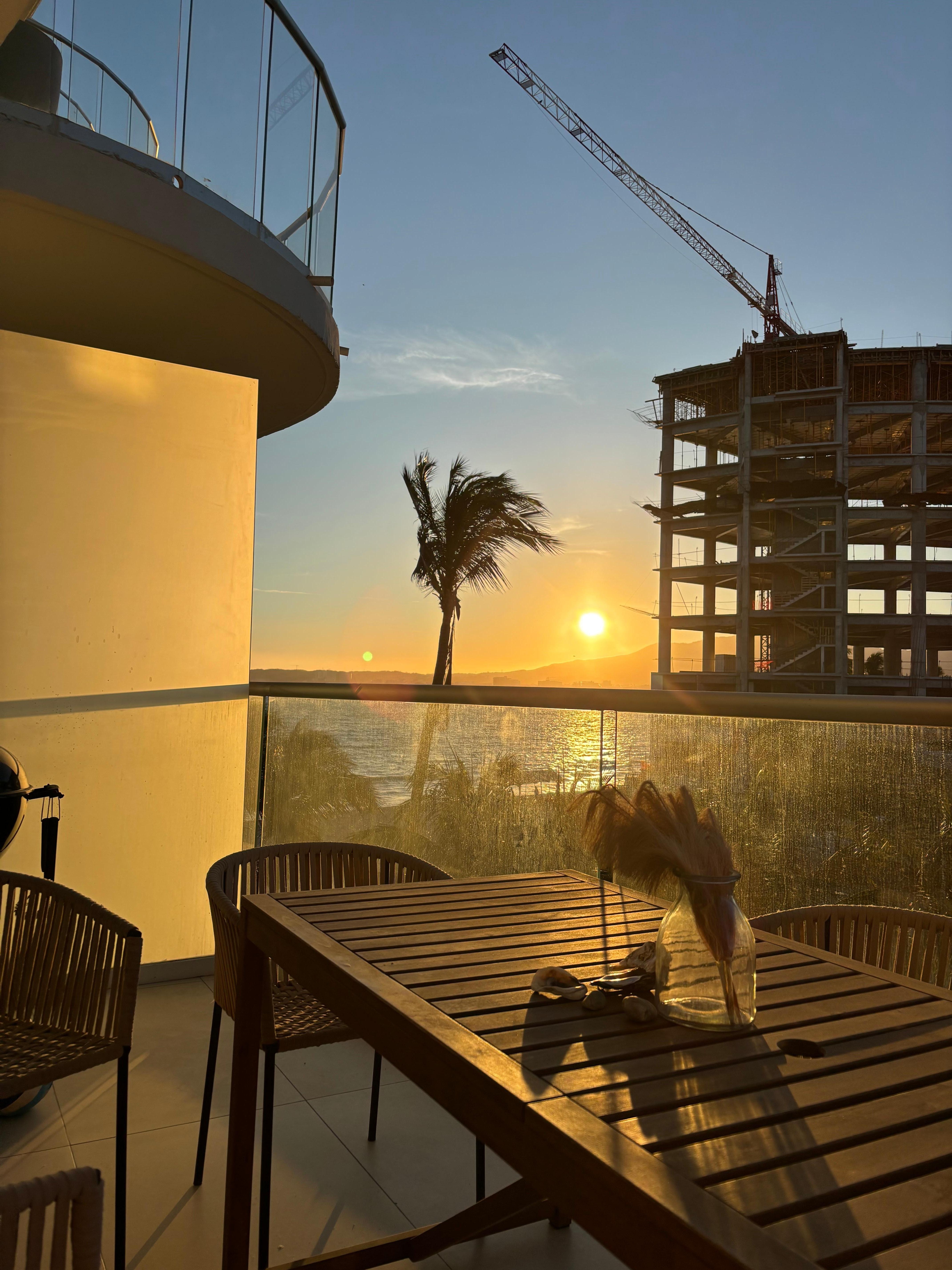 Partial ocean view. Construction project not in owners photos