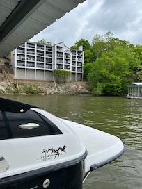 The Condo is close to the water top floor