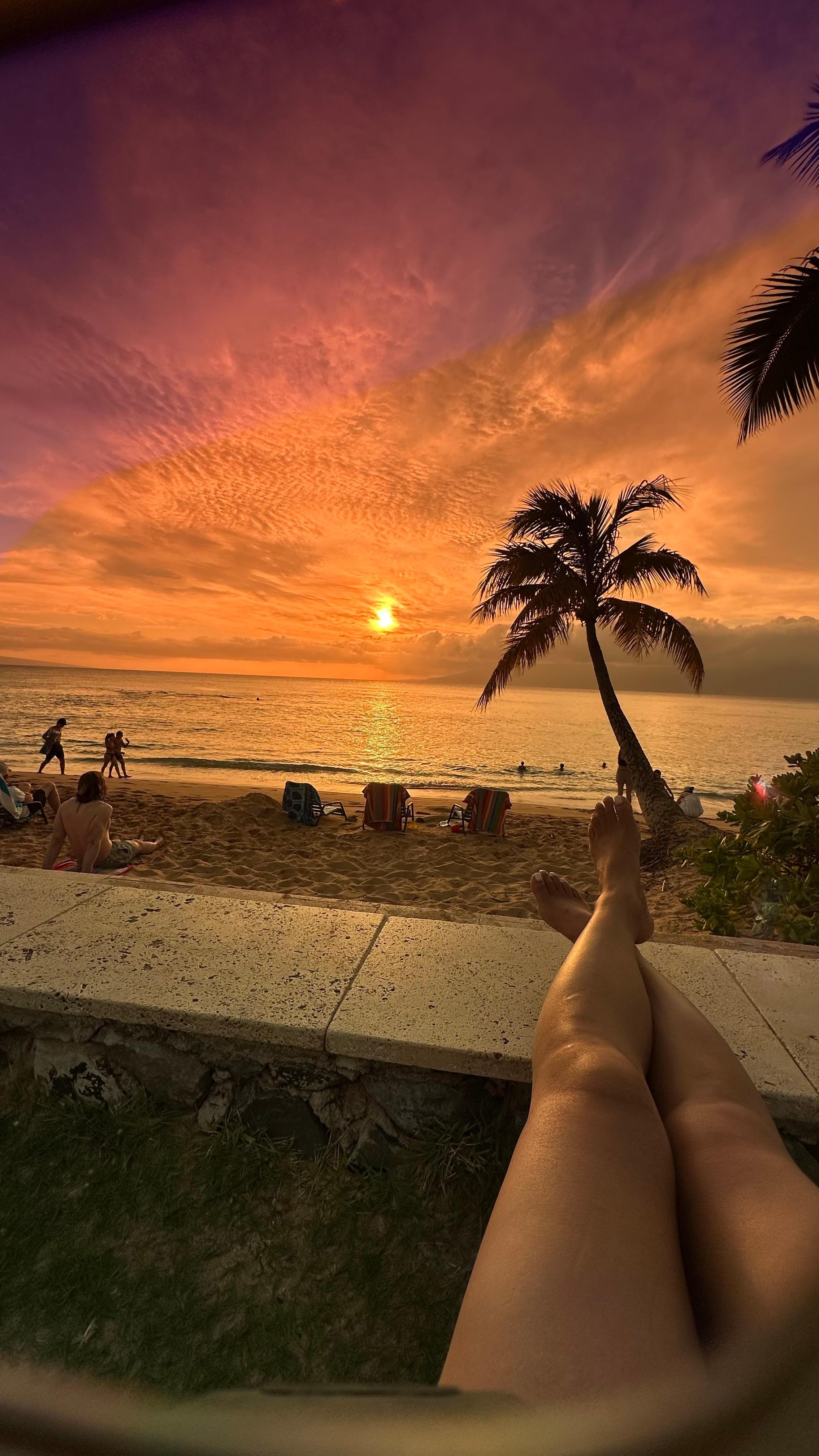 Sunset at Napili Bay