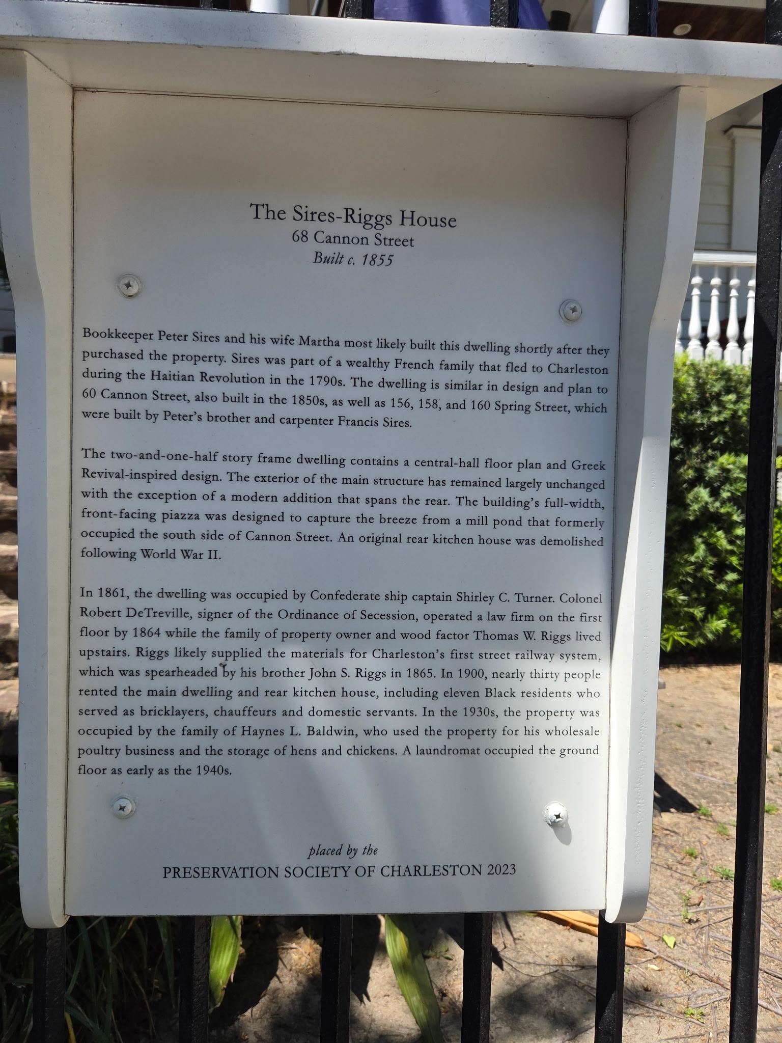 History of the property