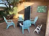 Cute fire pit area for s’mores