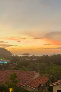 Sunset view from balcony.