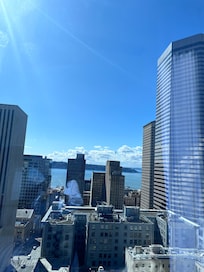 View from our room on the 8th floor