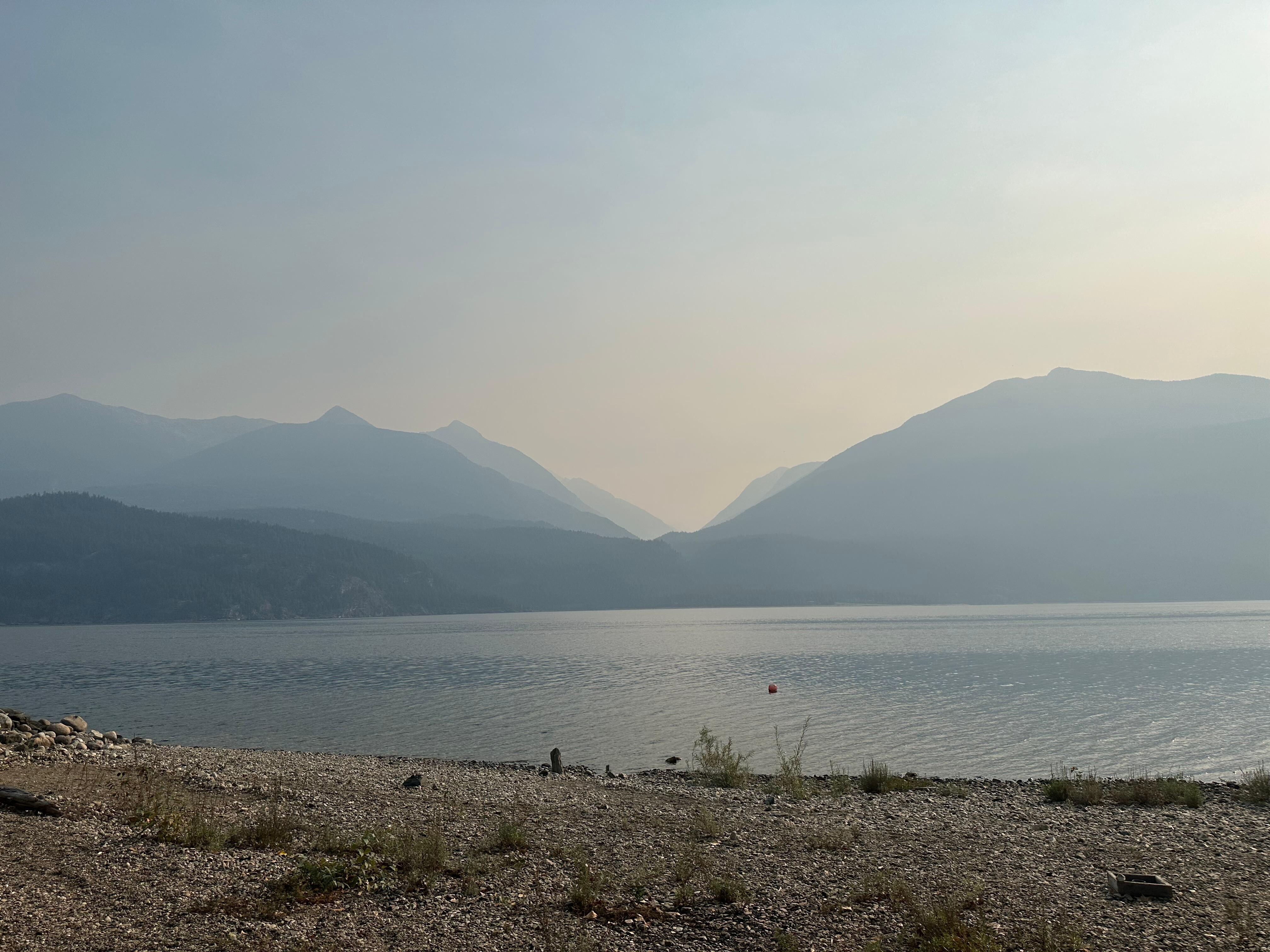 Shared beach across road from property 