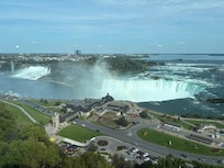 Fabulous view of the falls from our 21st floor room!