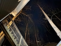 Sky view from the hot tub