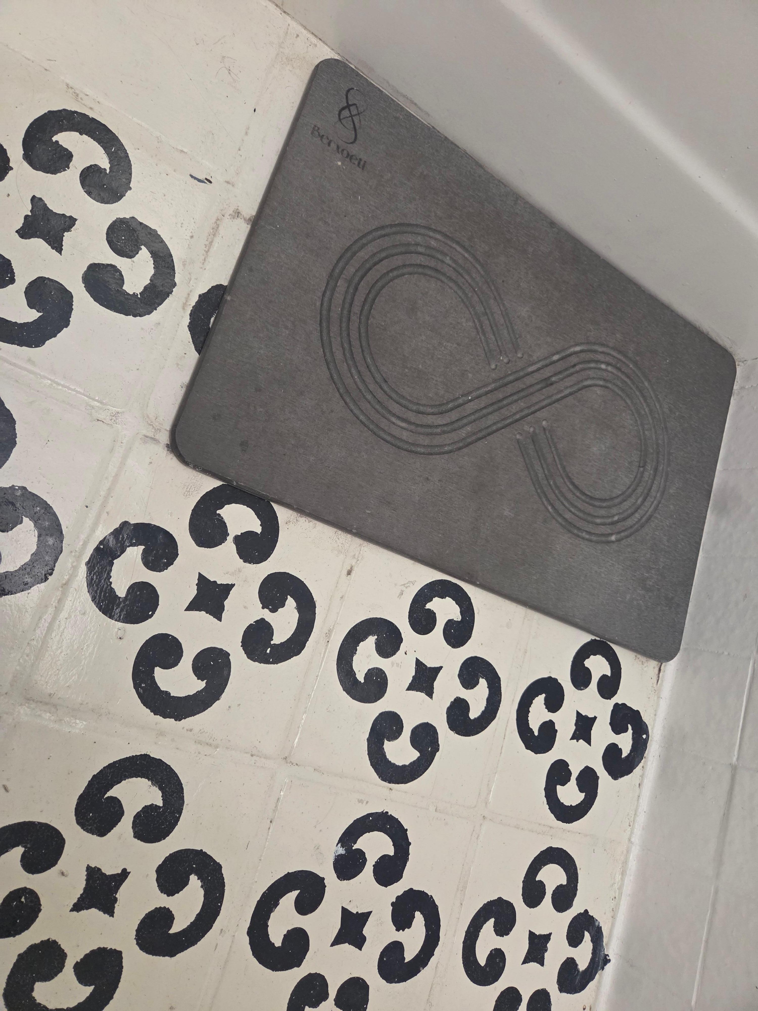 The mat for the shower I dont think has ever been cleaned