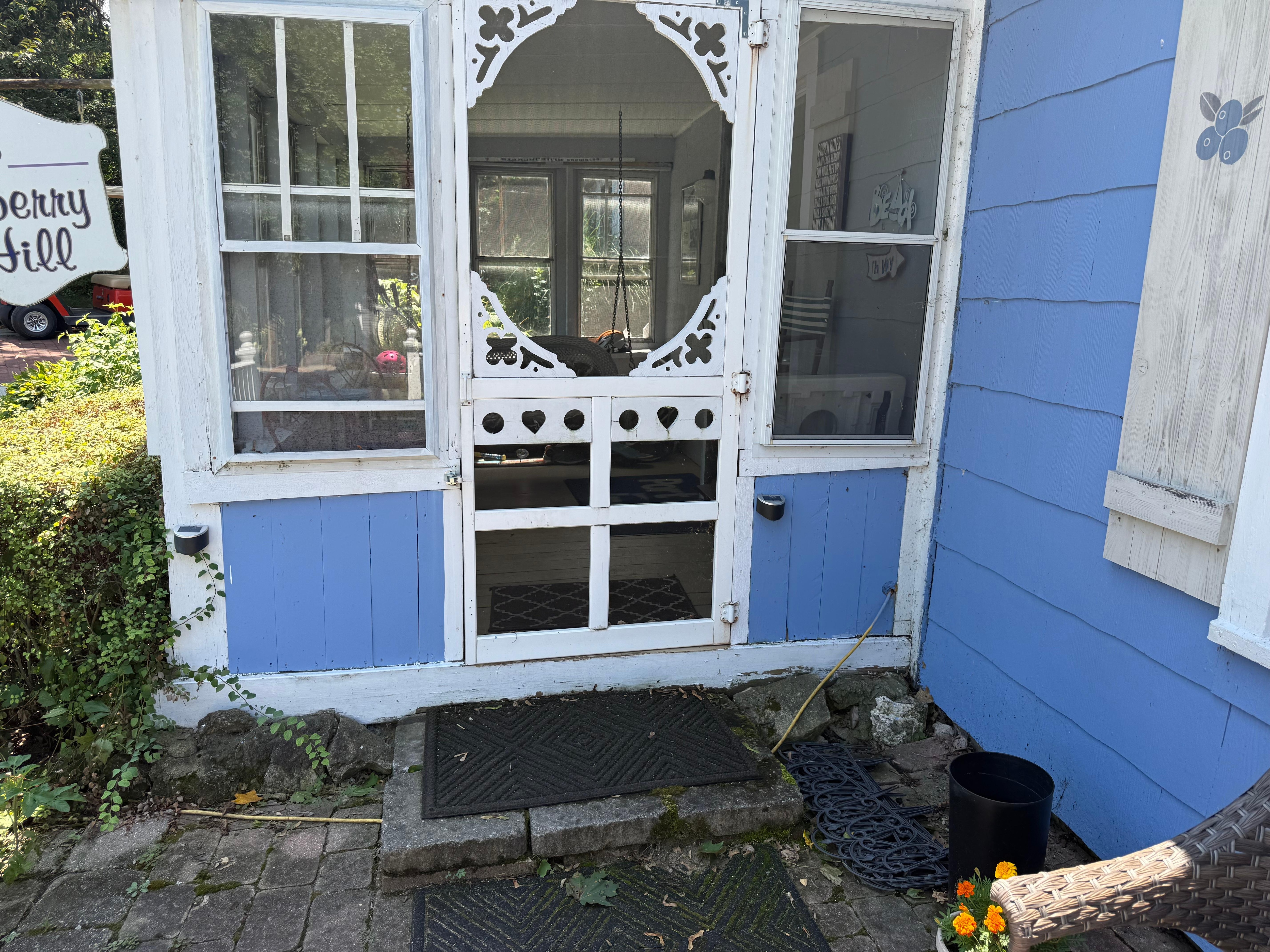 Deteriorating porch entrance