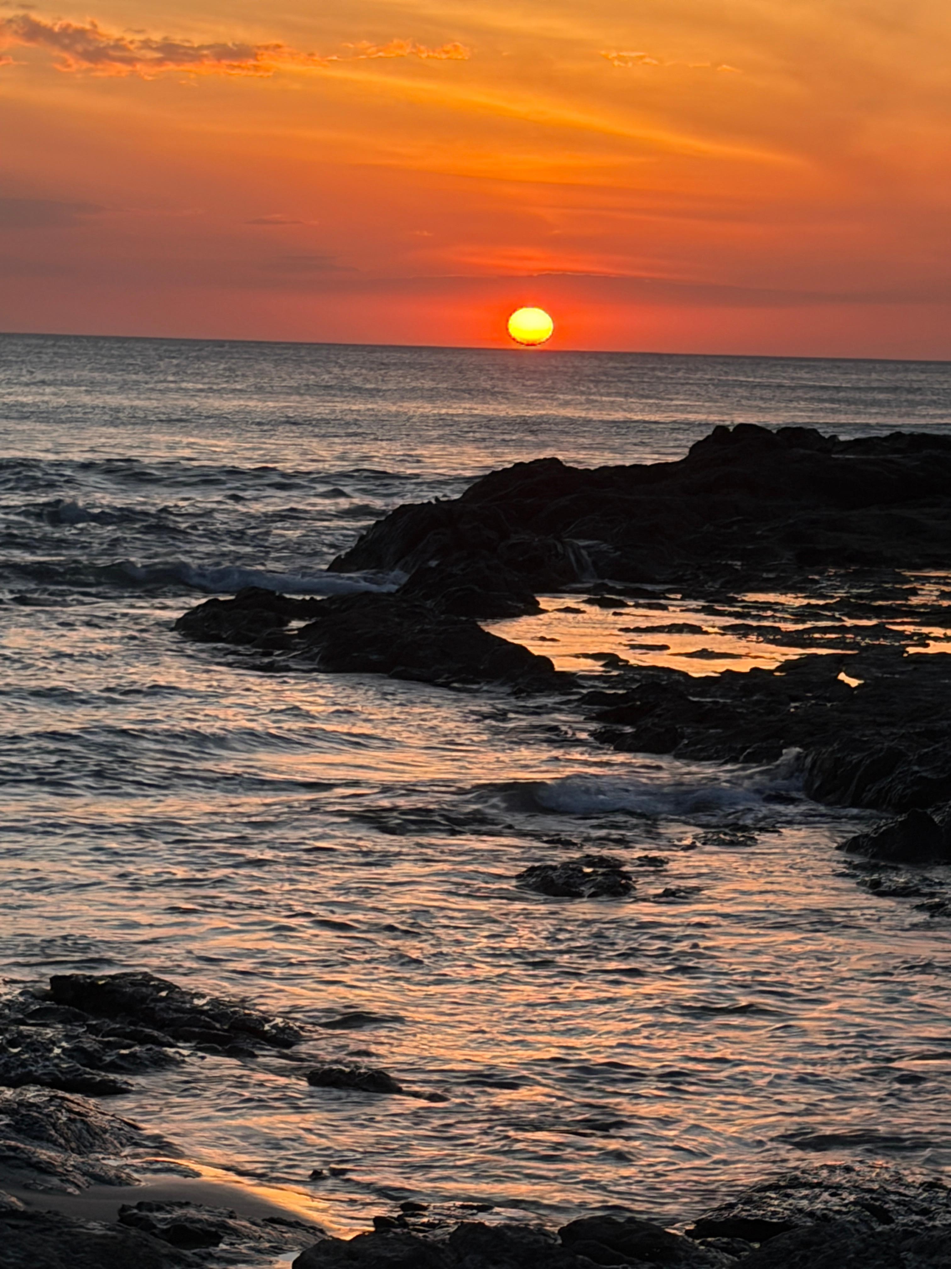 A beautiful sunset from “ our” beach!