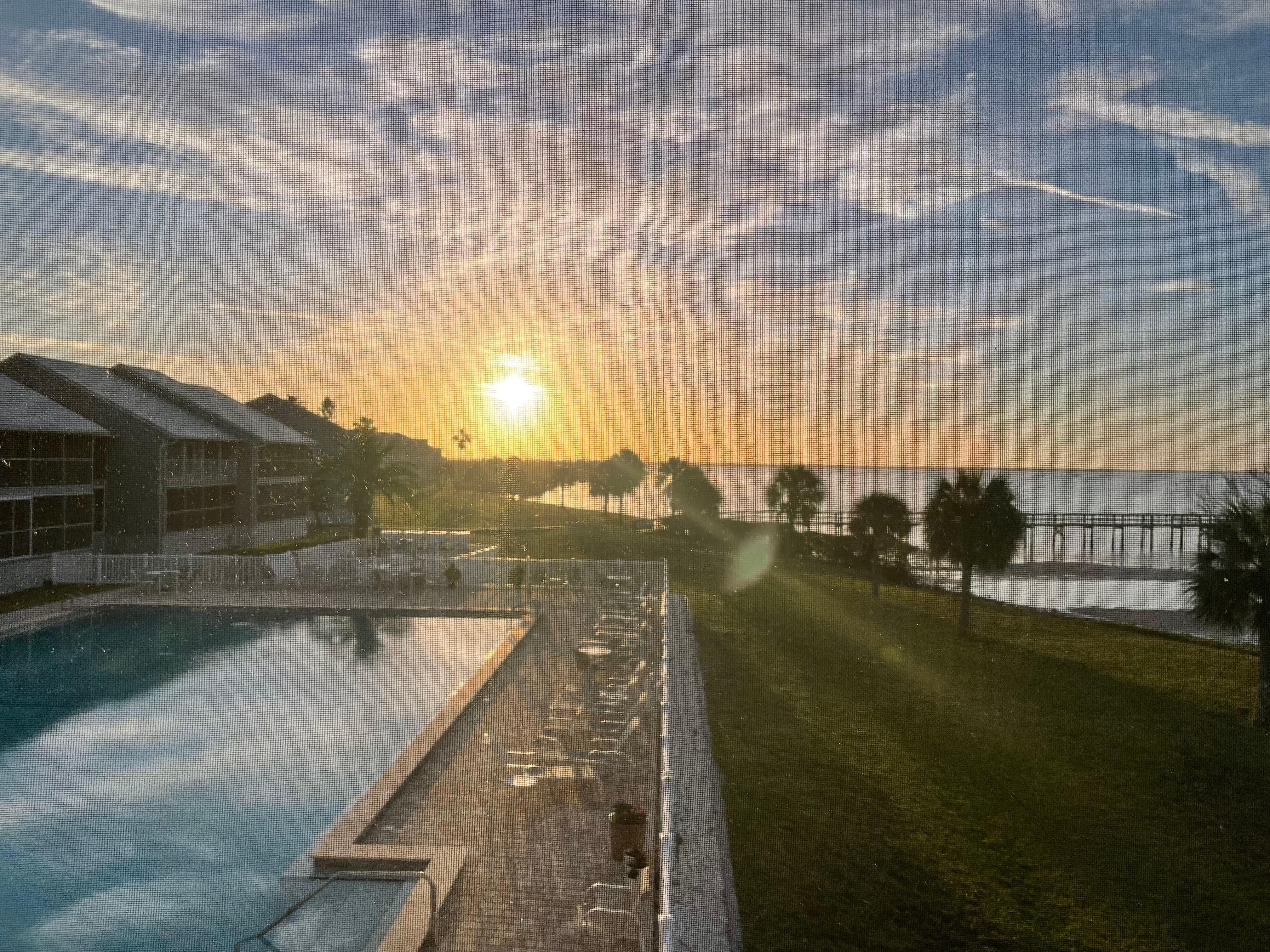 Beautiful sunrise from the deck!!