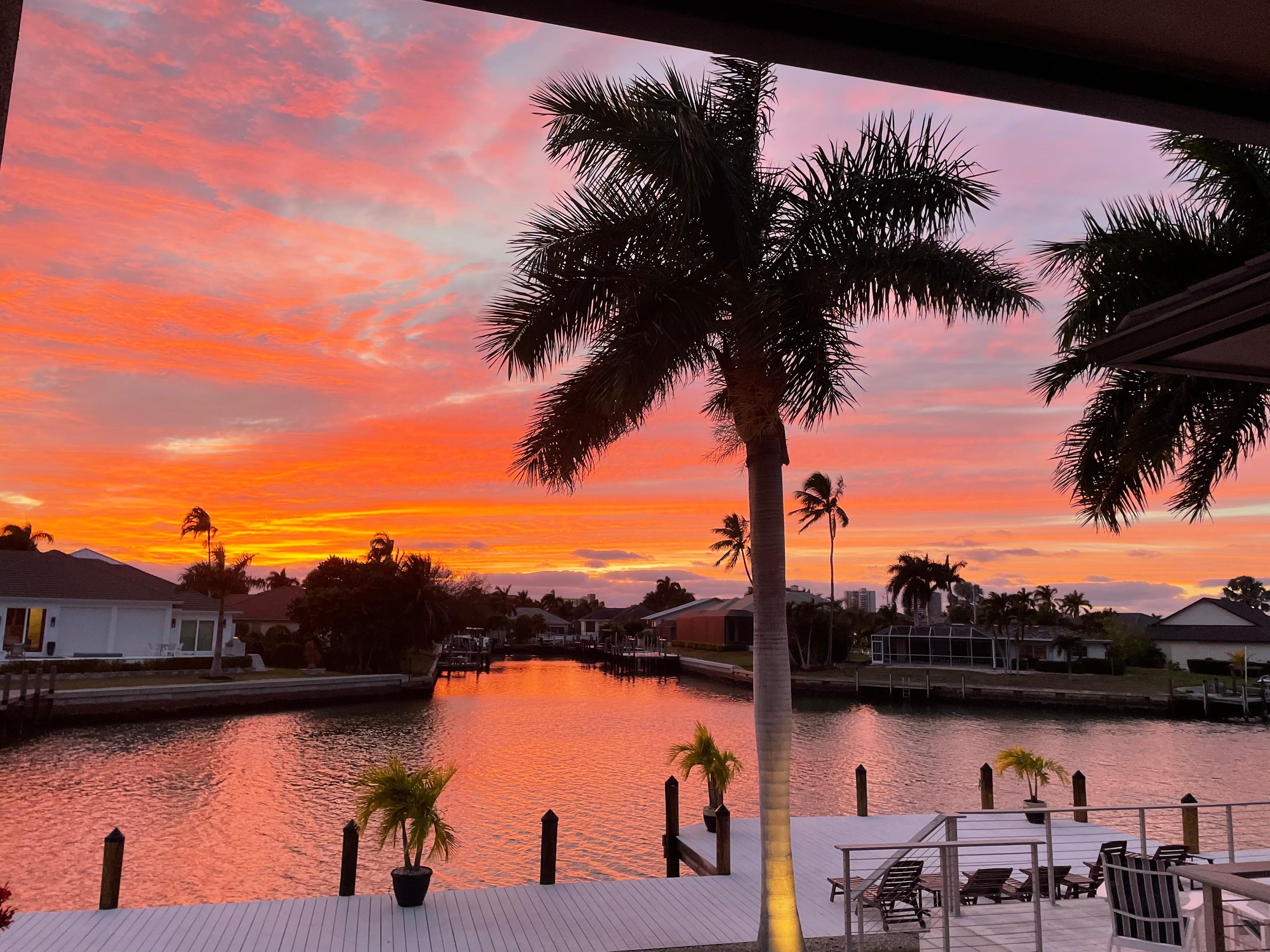 Gorgeous sunset from back deck