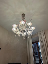 Old world charm with these elaborate chandeliers.