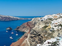 View of the Aegean sea and the coastline