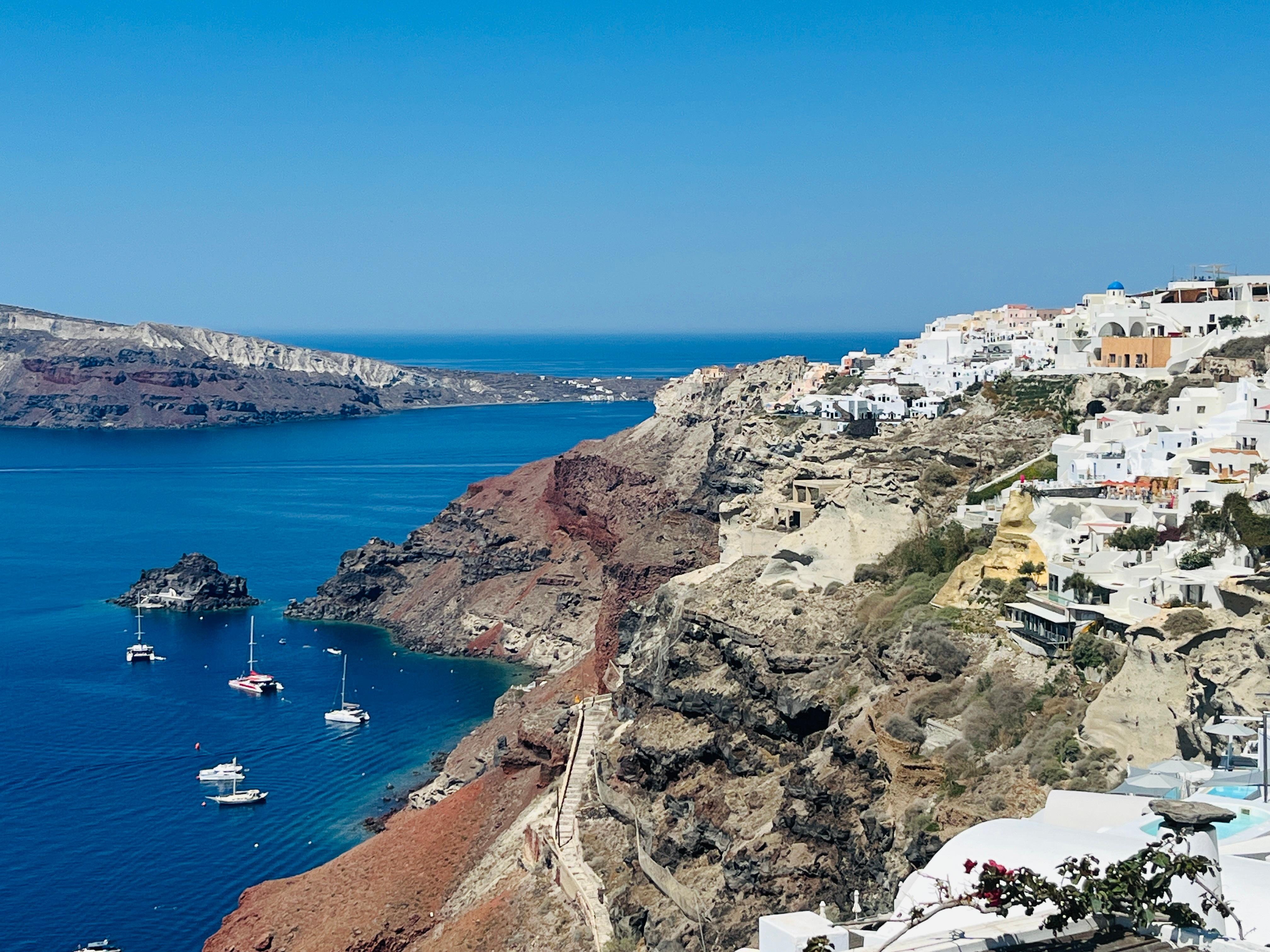 View of the Aegean sea and the coastline