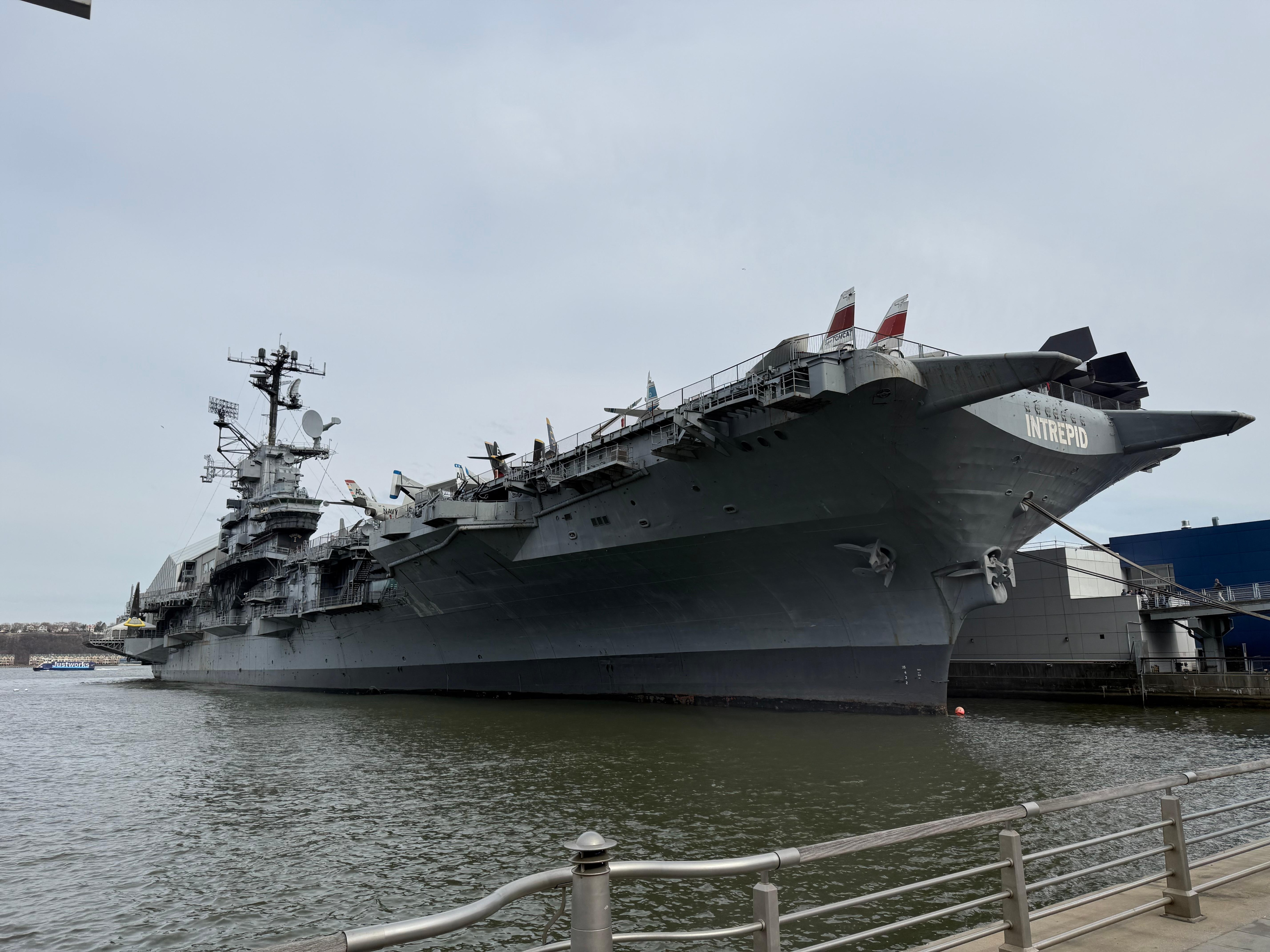 Close to the Intrepid.  