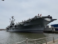 Close to the Intrepid.