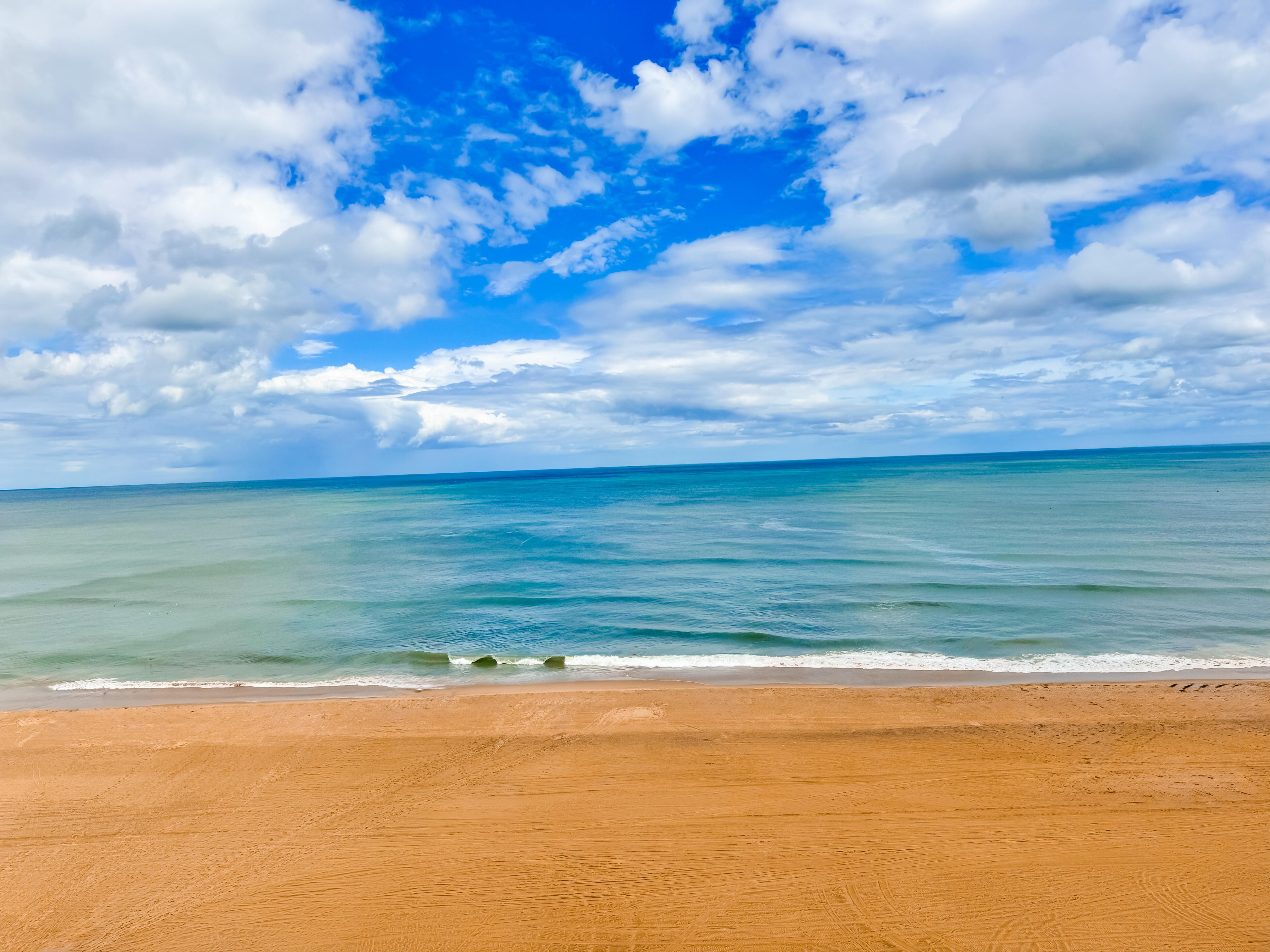 Beach, right outside of the condo.