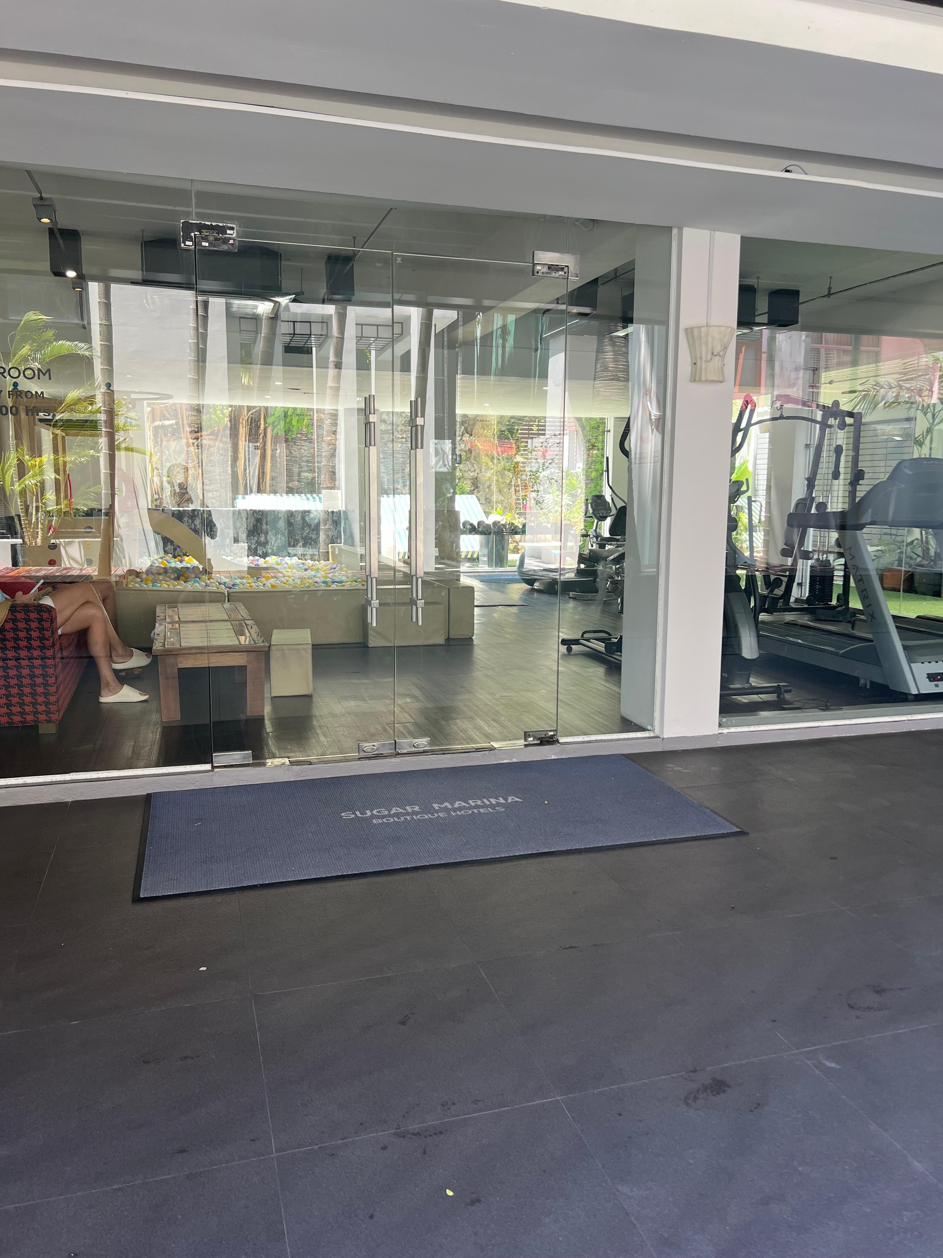 The ‘gym’ complete with inbuilt staff desk area and ball-pit! 