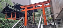 Partial Scene of a Shrine one half block away.