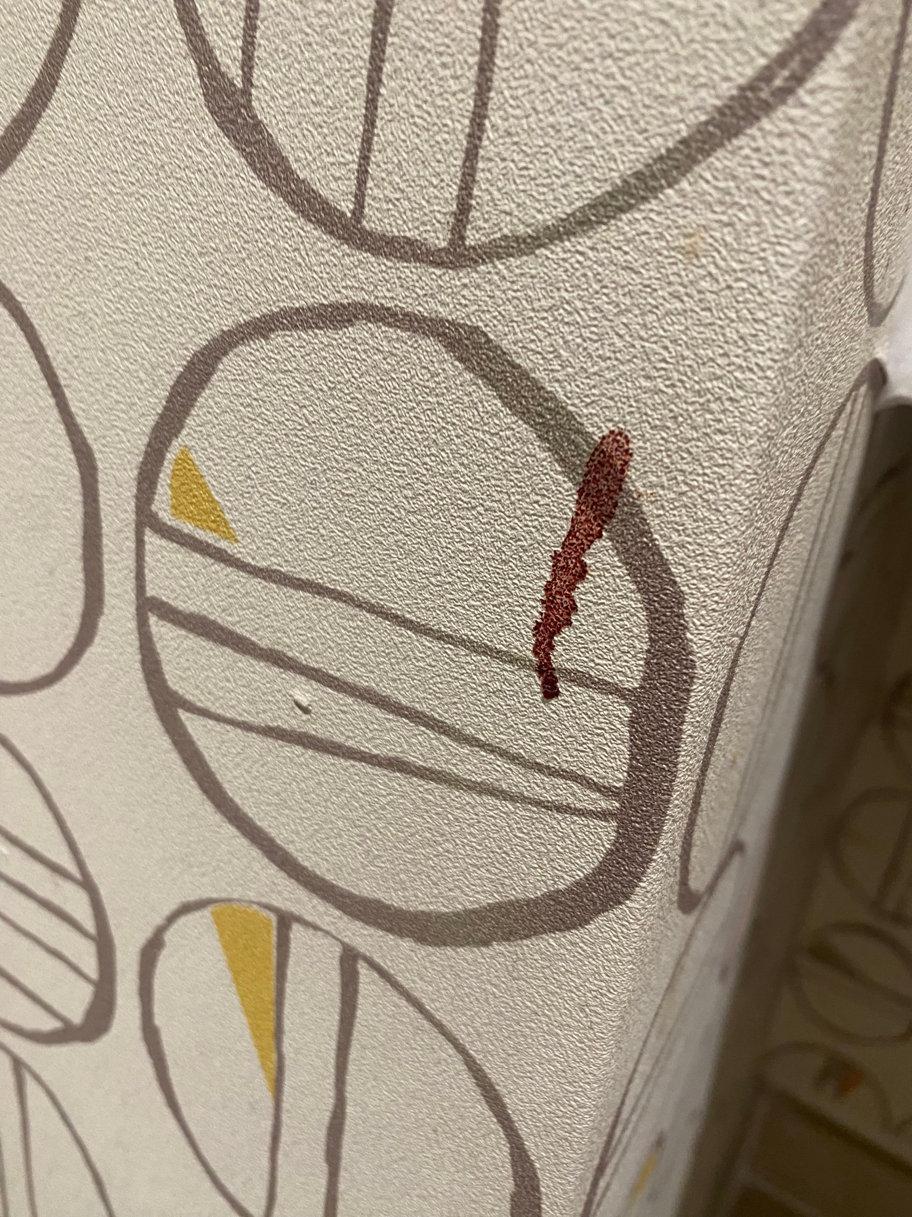 Restroom wall