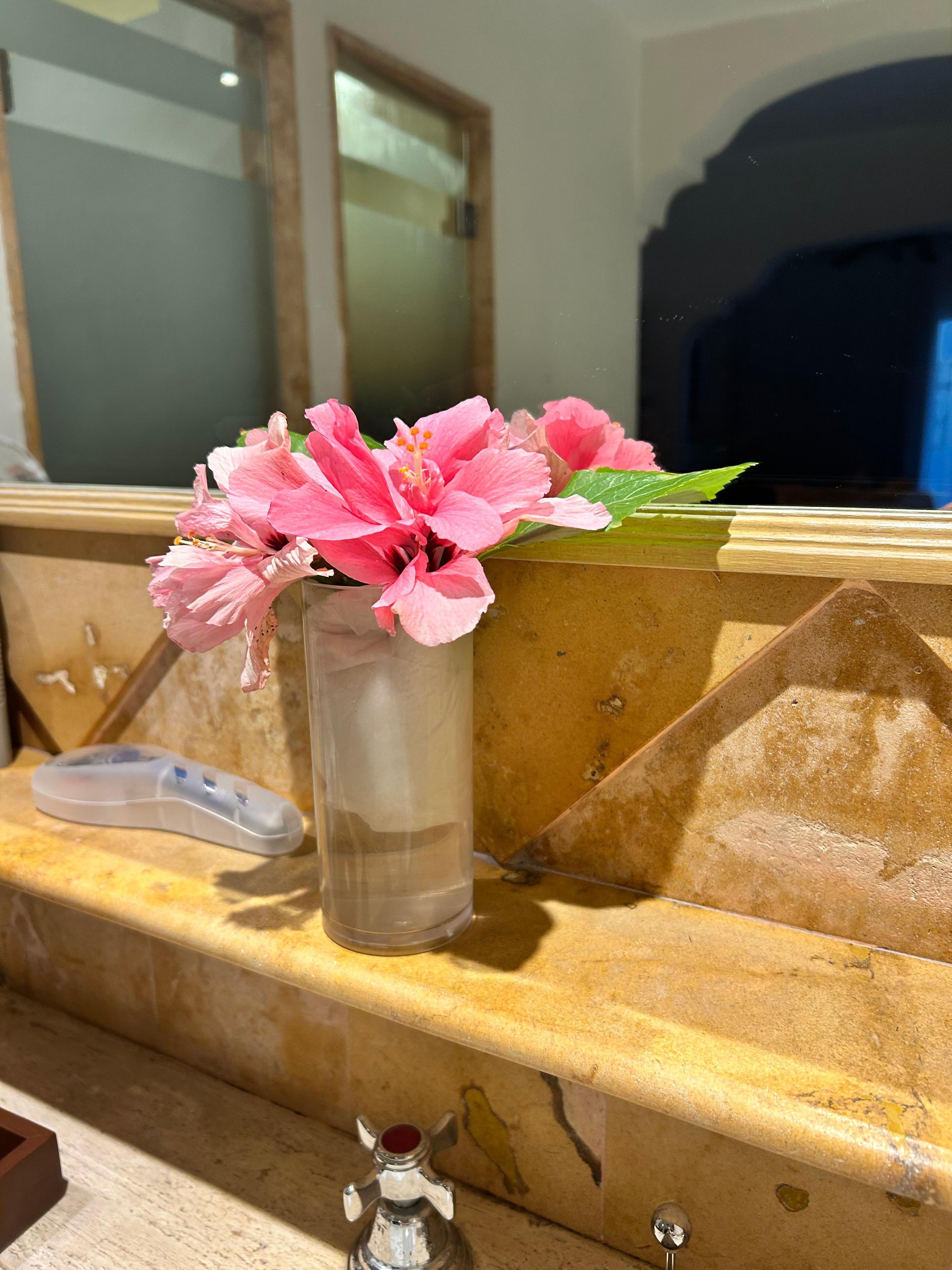 A nice touch from our house keeper. 