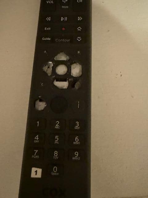 busted remote