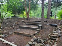 Path to the restaurant/bar