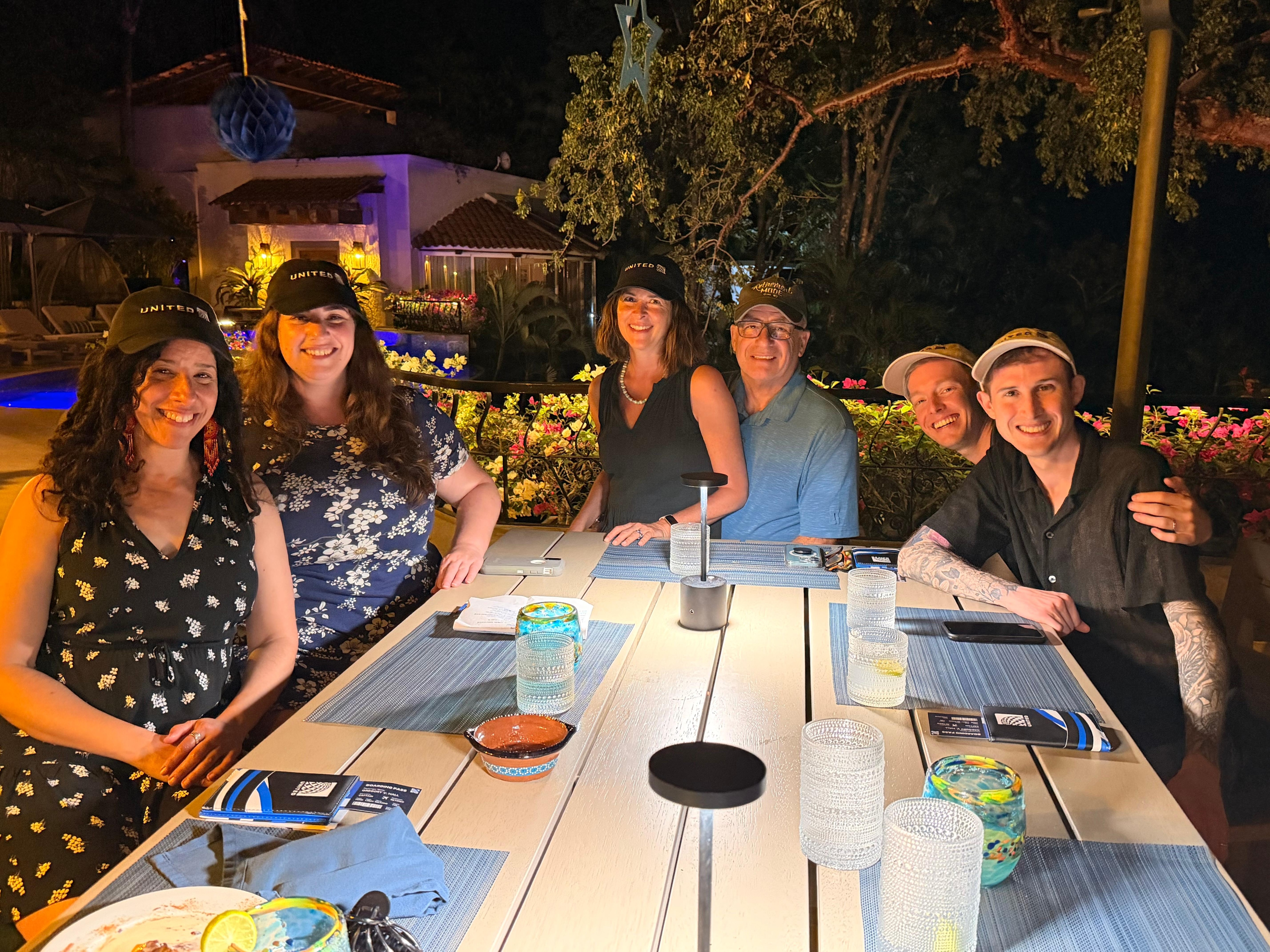 Dining al fresco. Edgar is a 5-star chef!