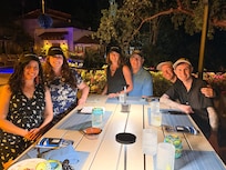 Dining al fresco. Edgar is a 5-star chef!